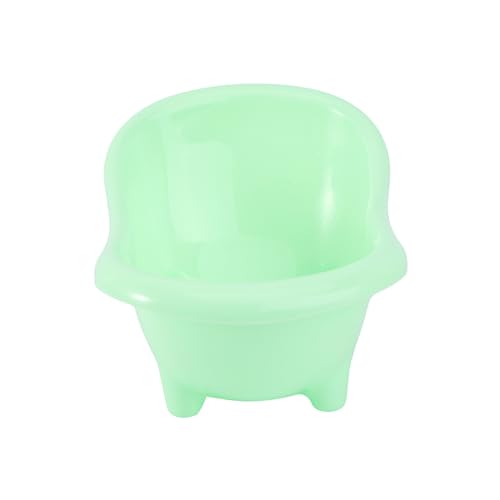 WEKAMOS ペット用バスタブ 小型ハムスターバスケット かわいいデザイン 緑