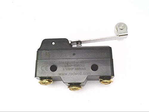RADWELL Verified Substitute BZ-2RW82-A2-SUB MICROSWITCH - 15A, Extended Roller Lever