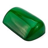Ersatz-Glas zur Banker-Lampe NKlaus Ersatzabdeckung aus Glas für Bankerslampen grün 22,5x7x13cm Echter Ersatz-Glasschirm 11694