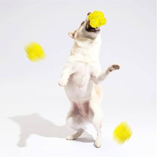Donubiiu Kauzauber Ball, Hundeball-Spielzeug für Aggressive Kauer, für Große, Mittelgroße, Kleine Hunde