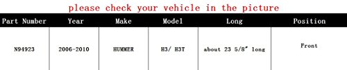 CRS N94923 Front Drive Shaft Assembly for 2006-2010 Hummer H3 2009-2010 H3T