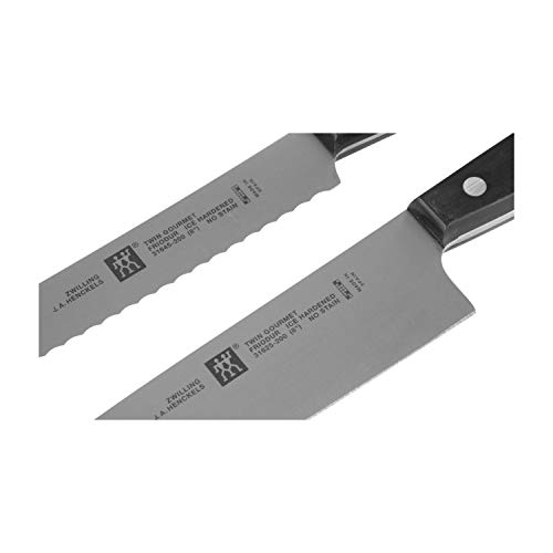 ZWILLING Bloque de cuchillos, 9 piezas, Bloque de madera, Cuchillos y tijeras de acero inoxidable especial/mango de plástico, Twin Gourmet - imagen 3