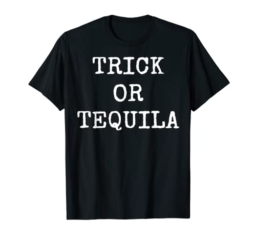 Camisa de Halloween de sarcasmo motivacional divertido truco o tequila Camiseta