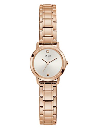Preisvergleich Produktbild GUESS Damen Analog Quarz Uhr mit Edelstahl Armband GW0244L3