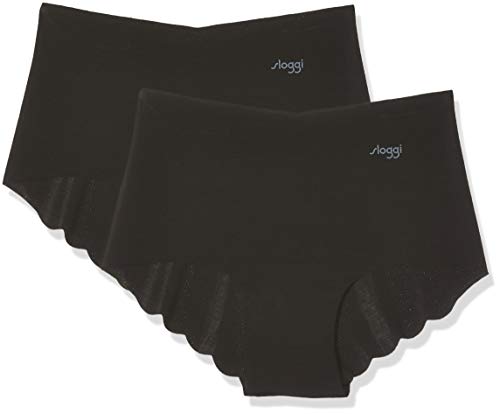 Preisvergleich Produktbild Sloggi Damen Zero Microfibre Short 2P Hipster, Schwarz (Black 0004), M (2erPack)