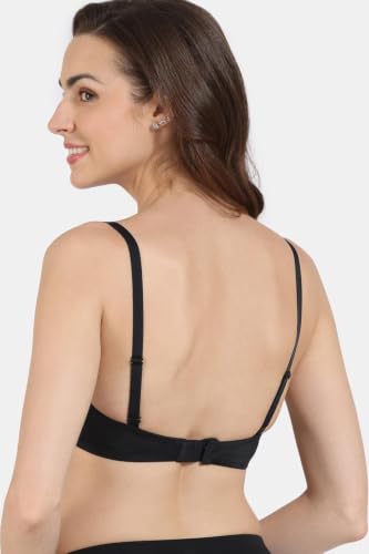 Image of Zivame Padded Non Wired 3 /4Th Coverage T-Shirt Bra - Anthracite
