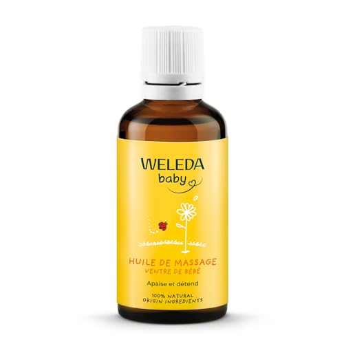 Weleda - Aceite para la Tripita Del Bebé, Alivia Cólicos, Gases o Estreñimiento, Vegano, Apto para Todo Tipo de Pieles - 50 ml