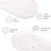 Imagen de Bandeja Mármol Ovalada Bandeja Portaobjetos Baño Moderno Decoraciones Vaciabolsillos Entrada Organización para Velas Perfumes Cocina Tejidos Jabón Champú Cosméticos Blanco Jazz 30 x 15 cm