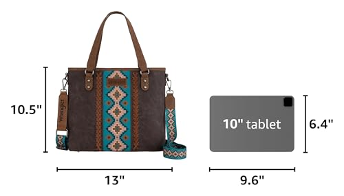 Image of Montana West X Wrangler Tote Bag for Women Western Purses with Detachable Strap Medium Satchel Handbags | with Crossbody Strap
