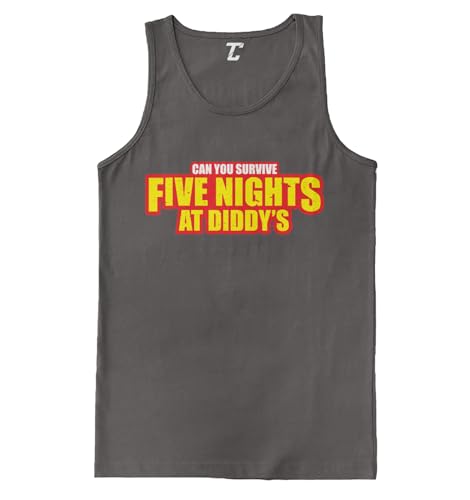 Can You Survive Five Nights at Diddy's - Men's Tank Top (Charcoal, Small)