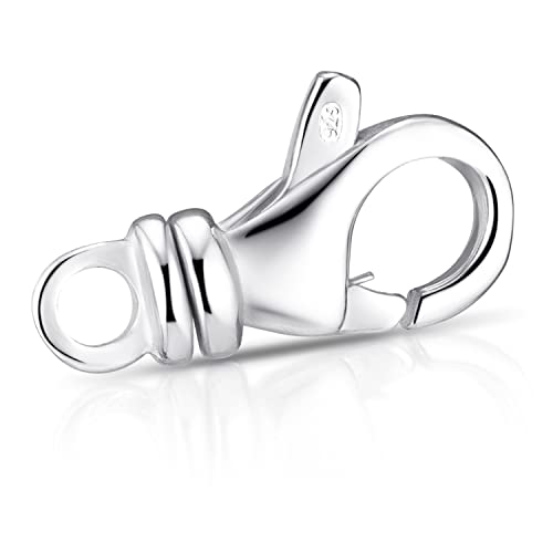 Mosquetón de plata 925 para joyería MATERIA accesorio de plata de ley para collares y pulseras