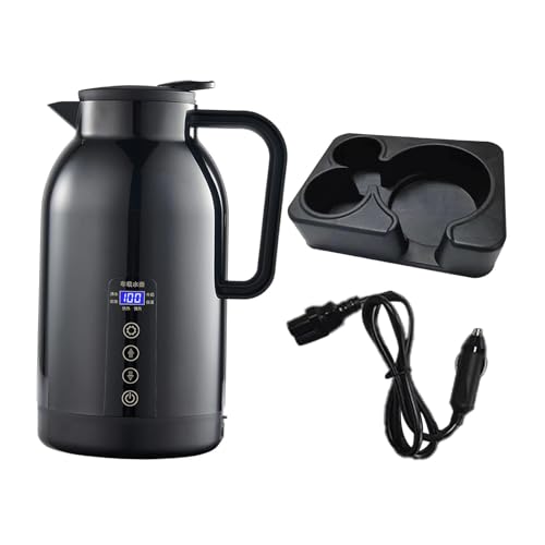 BNF®1300ml Car Electric Kettle 12V 24V with Base Versatile Vehicle Travel Kettle|Home & Garden | Small Kitchen Appliances |1 Car Electric Kettle