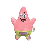 SpongeBob SquarePants for Pets Patrick Figure Plush Dog Toy | 6 Inch Small Dog Toy for Spongebob Fans | Pink Squeaky Dog Toy for All Dogs Made from Soft Plush Fabric