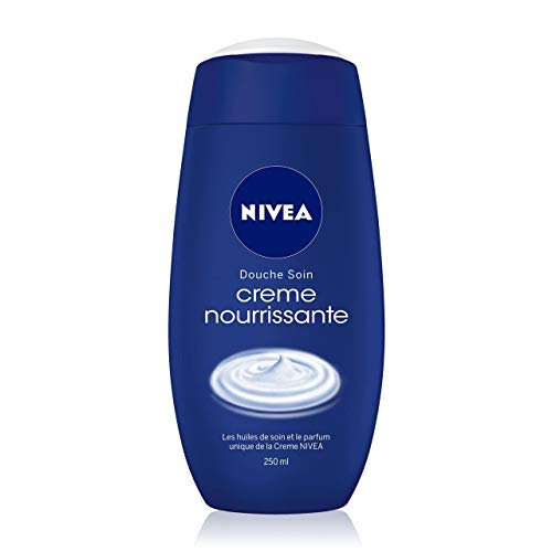 NIVEA Doccia Crema Nutriente (1 x 250 ml), Crema Doccia detergente corpo con profumo unico della crema, Cura idratante e nutriente per pelli molto secche