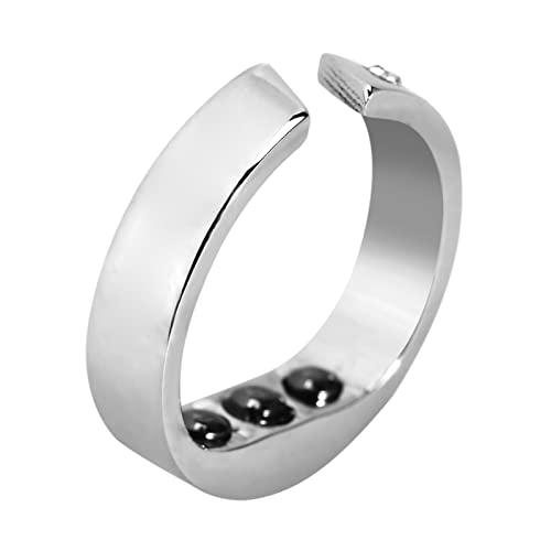 Anti Schnarch Ring für den Finger, Schnarchring hilft gegen Schnarchen, Akupressurring für ruhigen Schlaf mit Akupressur Druckpunkt, Schnarchen Stopper, anti sleepring stoppt snoring (L)