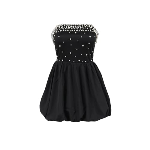 Image of PORRCEY Women's Sexy Rhinestone Mesh See Through Party Night Prom Dress