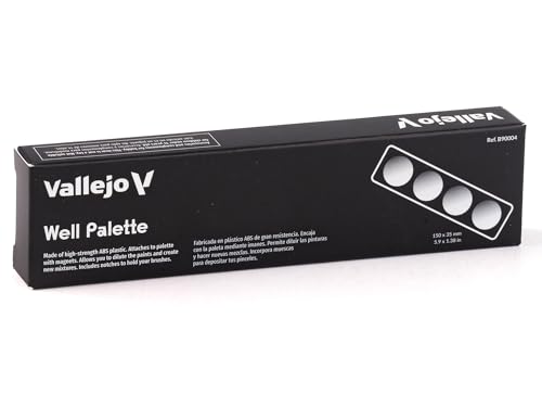 Vallejo B90004 Wet Palette - Well Palette with magnet attachment (149 x 34 x 13 mm)