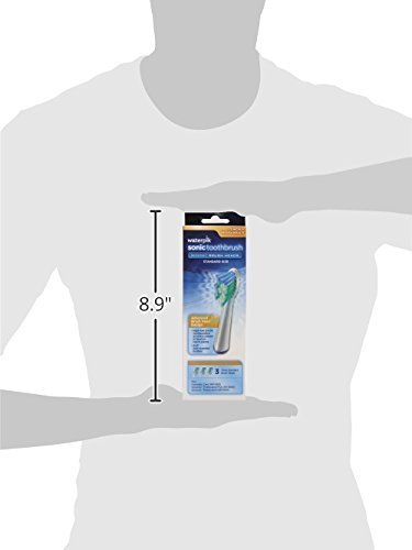Waterpik SRRB-3W Sensonic Replacement Toothbrushes (Standard Head Size)