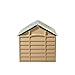 Starplast Green / Beige Large Dog House/Kennel