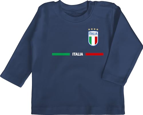 Baby Langarmshirt - 2026 Fussball WM Fanartikel - Italien Trikot Wappen |...