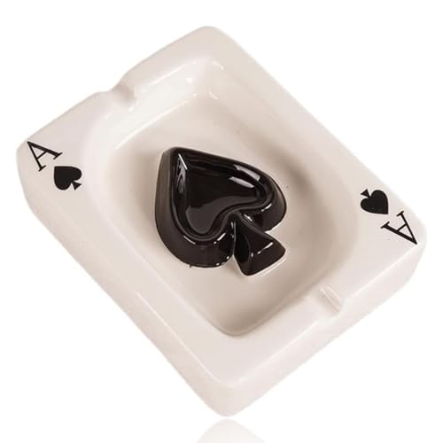 Cendrier, 1 PCS cendrier d'extérieur avec, Cendrier humoristique en céramique, accessoires de fumage cadeau fantaisie cendrier fumeur, pour WC, salle de bain, bar, cuisine, Blanc
