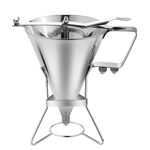 Dispenser per torte a imbuto - Imbuto per versare la pastella in acciaio inossidabile da 1800 ml, dispenser per dolci e cupcake | Dispense per dolci al cioccolato per pancake, cupcake, cioccolato, pa