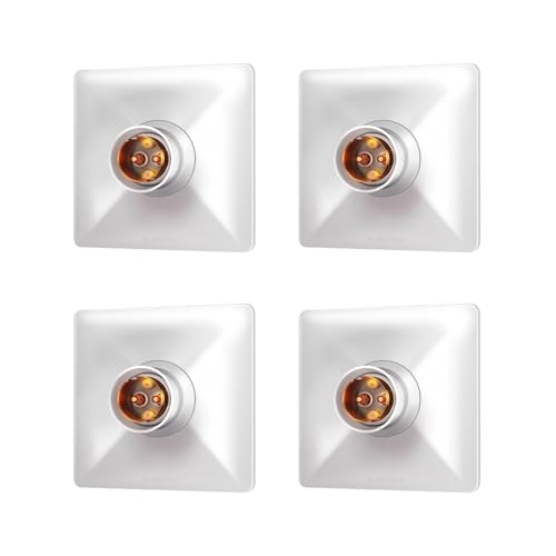 Image of Anchor by Panasonic Modular Bulb Holder Batten Type, ISI Certified, Ideal for Wall Mount - White (Pack of 4)