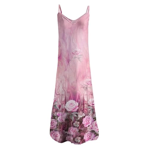 Robe d'été longue fleurie décontractée idéale pour la plage - 4