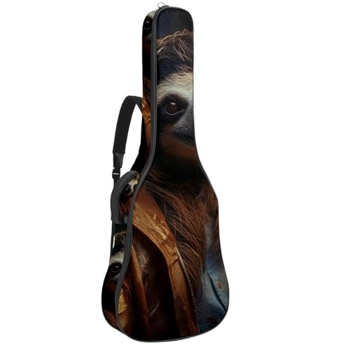 Sac pour guitare acoustique 41 pouces étanche à motif paresseux