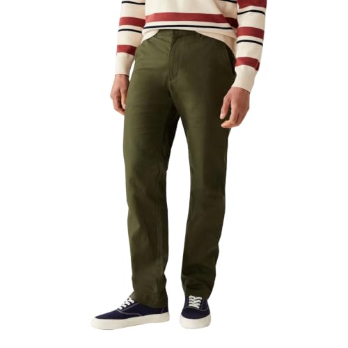 Image of Marks & Spencer Regular Fit Linen Rich Chino Trousers