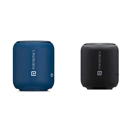 Image of Portronics SoundDrum 1 10W TWS Portable Bluetooth 5.0 Speaker & Type C Charging Cable Included(Blue) & SoundDrum 1 10W TWS Portable Bluetooth 5.0 Speaker with Powerful Bass