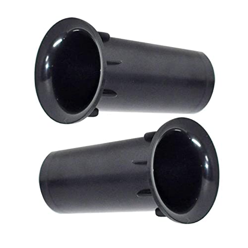 Wnuanjun 2pcs Haut-Parleur Tube Tube Subwoofer Basse Réflexe Tube Boîte de Haut-Parleur (Couleur : Noir)