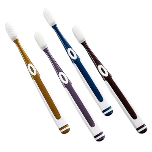 Beavorty Soft Toothbrush Replacement Heads 4 Pack Nano Bristle Toothbrush Heads for Adults Medium Soft Bristles for Complete Cleaning
