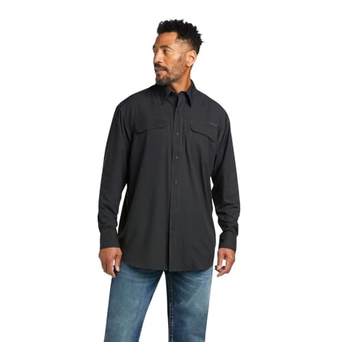 ARIAT Venttek Outbound Classic Fit Shirt, Black, X-Large