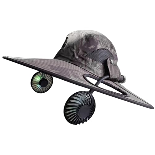 Chapeau de refroidissement étanche avec ventilateur pour le jardinage et la plage