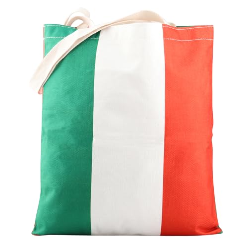 Bolso tote con bandera de Italia, regalo para amantes de Italia, ideal para viajes y compras