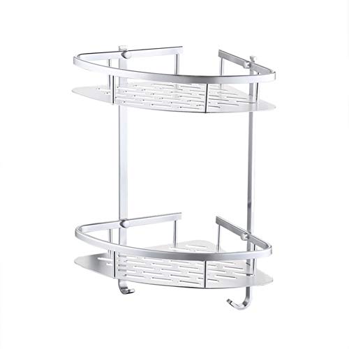 ZHAYUEOP Bathroom Organizer Triangle Shower Corner Bathroom Shelf Storage Basket Holder Aluminum Caddy Rack