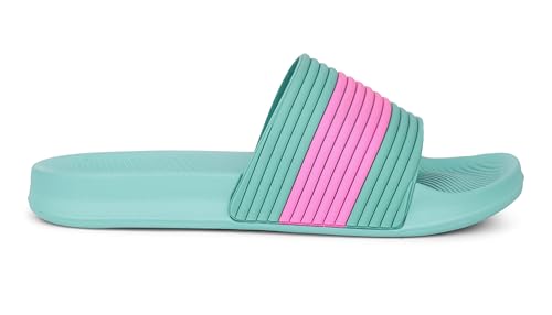 Image of ACTION Women Green Pink Slide APTW0024GRPK08