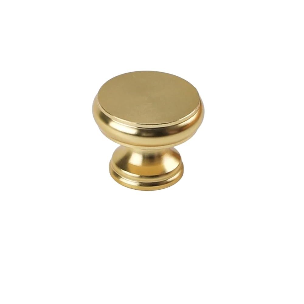Diyouke Color1 Modern Gold Knurled Cabinet Drawer Knob - Stylish Round Cupboard Hardware For Home Furniture(Color1)