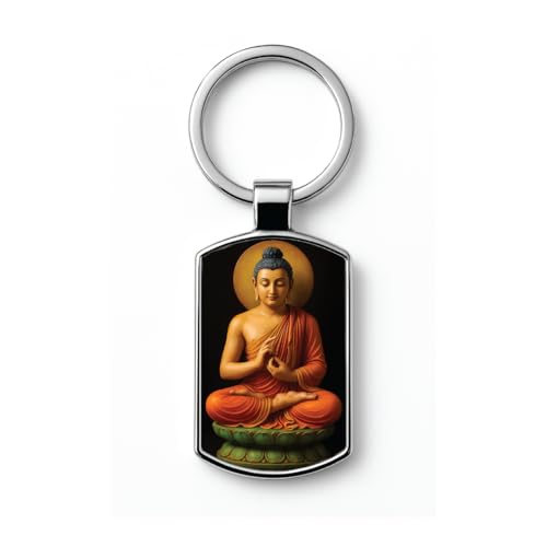 Image of Premium Printed Metal Keychain for Men & Women | High-Definition Artwork Print | Durable Key Ring for Car, Bike, Home & Office Keys | Stylish Decorative Key Holder Gift