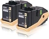 Epson Toner Kit Economie d\'Lot économique original Epson 605/Epson Aculaser C 9300 TN/c13s050609 – Toner noir pour 2 x 6500 pages – 2 pièces