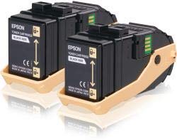 Lot Epson 605 C13S050609 toner original noir 2x6500 pages