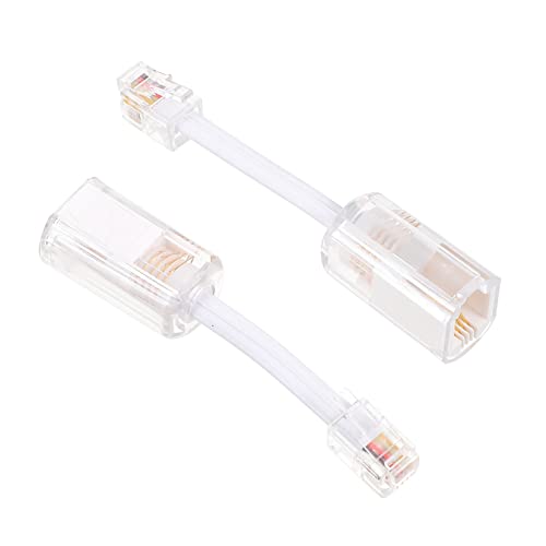 Anti-torsion câble fixe : Operitacx démêlant téléphone blanc évite les nœuds