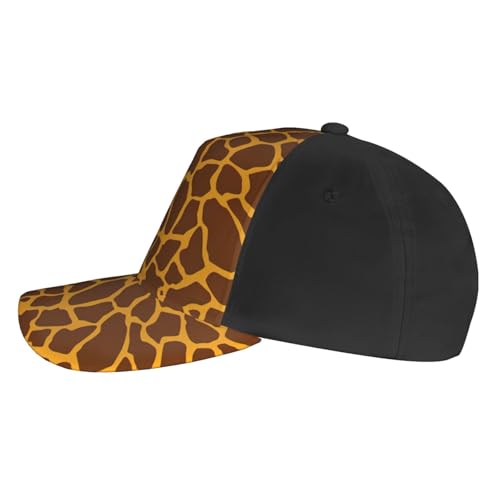 Gorra deportiva negra con estampado de jirafa miniatura 3