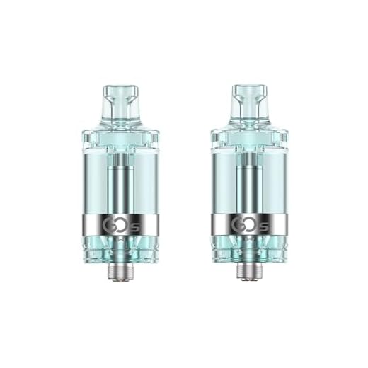 INNOKIN Go S MTL Tank, Sliding Top Fill Design, Vape Tank, Airflow Adjustment, MTL Vaping, 2ml Cartridge Capacity, No Nicotine, Pack of 2, (Light Blue)