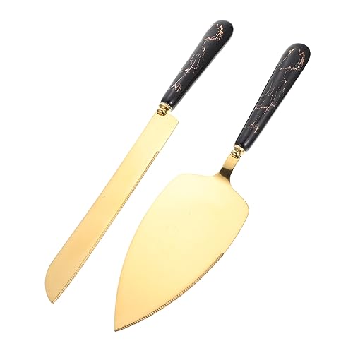 ABOOFAN Set Utensili Da Cucina Acciaio Resistente Paletta Per Torte, Tagliapasta Per Formaggio e Servitore Pizza, Manico in Ceramica Antiscivolo, Per Panetterie, Ristoranti e Uso Domestico