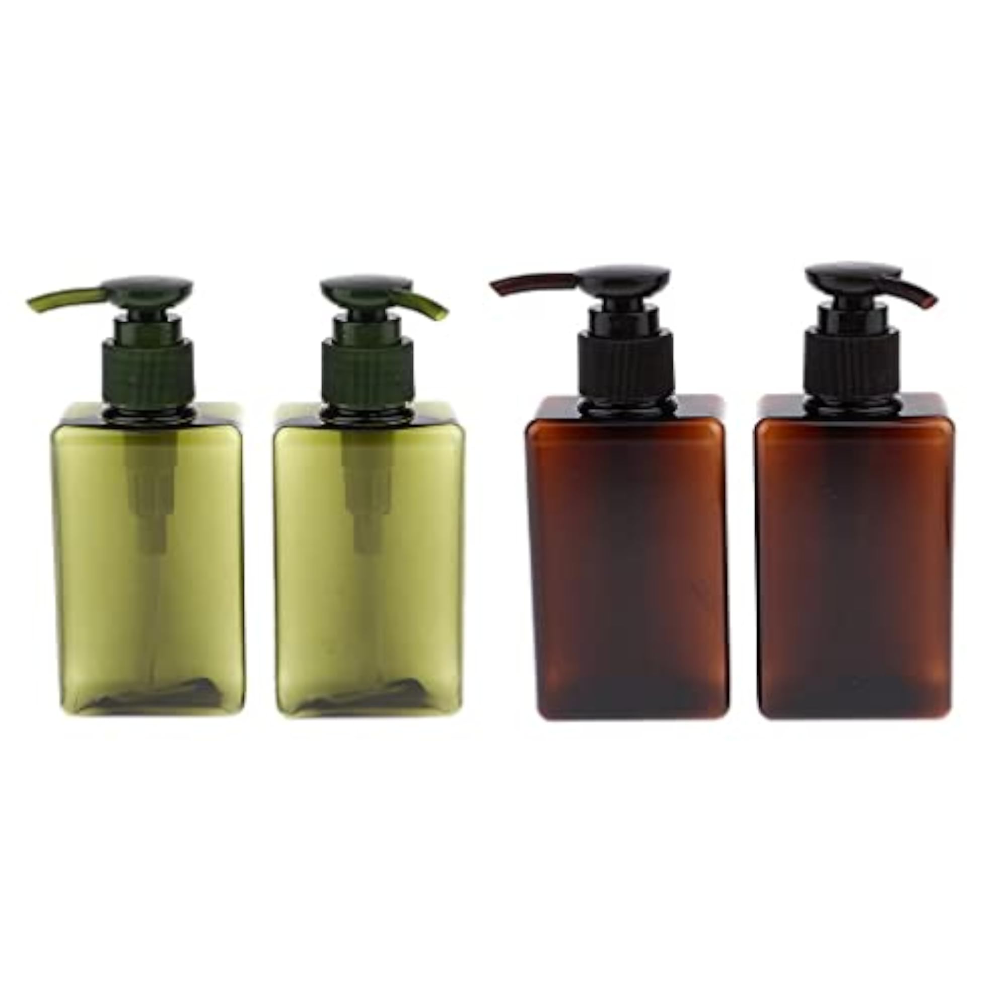 4Pcs Empty PET Lotion Pump Bottles, 150mL Dispenser