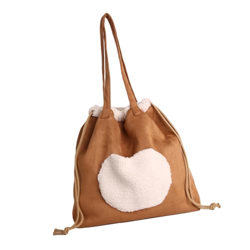 Sac à bandoulière rétro en daim souple grand sac à main pour femme élégant et spacieux