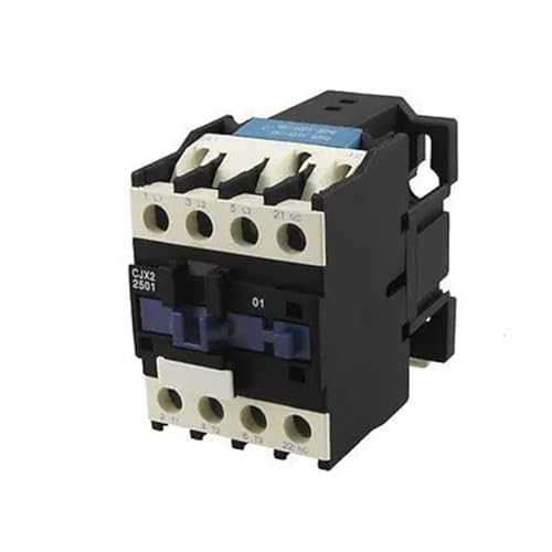 CJX2-2501 AC Contactor Ui 660V 25A 3 Phase 3 Pole NC 380V 50/60Hz Coil