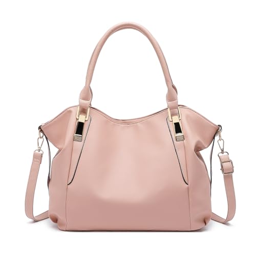 Miss Lulu Sac à Main Fourre-Tout Femme, Cuir PU Léger avec Bandoulière, pour Travail, Cours et Usage Quotidien
